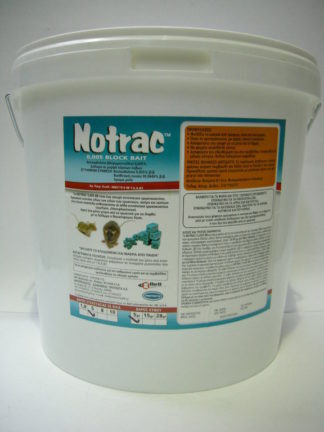 NOTRAC BLOCK BAIT ΤΡΩΚΤΙΚΟΚΤΟΝΟ  ( ΠΟΝΤΙΚΟΦΑΡΜΑΚΟ ) 5 gram. 5 Kgr