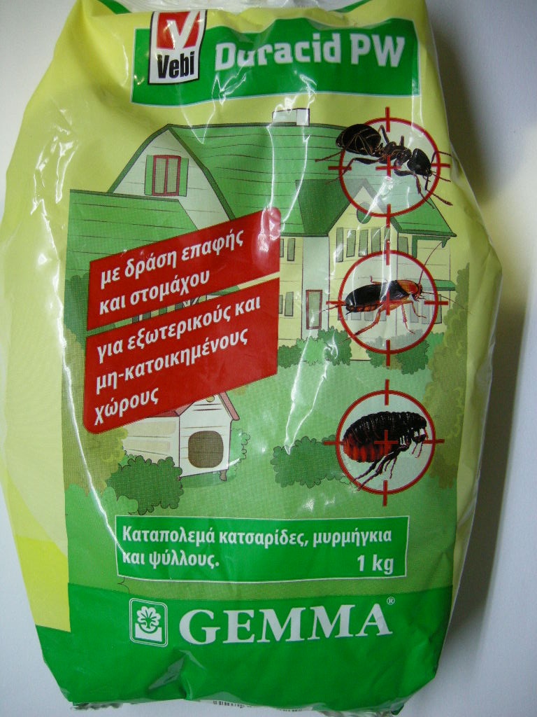 DURACID PW 1 Kgr. ΕΝΤΟΜΟΚΤΟΝΟ ΣΕ ΜΟΡΦΗ ΣΚΟΝΗΣ ΕΠΙΠΑΣΗΣ.